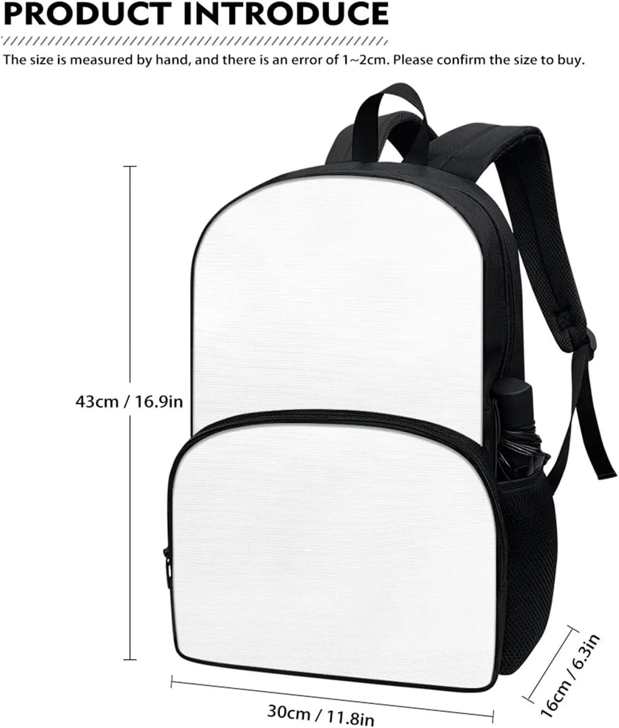 Bass American Flag Pattern Backpack for Boys School Bags Set with Insulated Lunch Bag Cooler Water Bottle Sleeve Pencil Pen Case 4 Pieces for Teenage Student