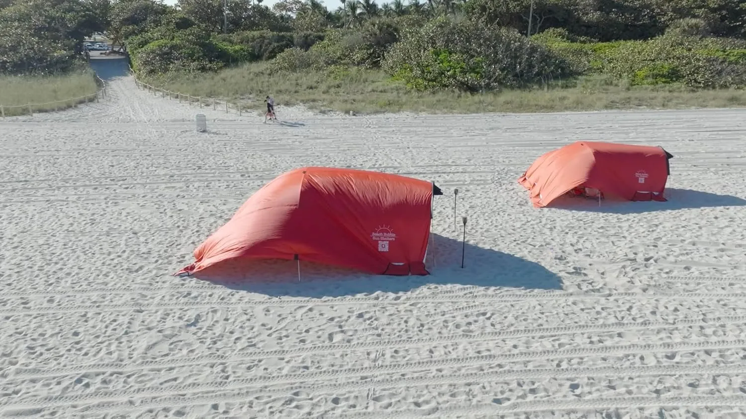 Beach Bubble Family Edition, The Ultimate Private Wind Supported Beach Cabana,  50 UPF, 12 Person Capacity