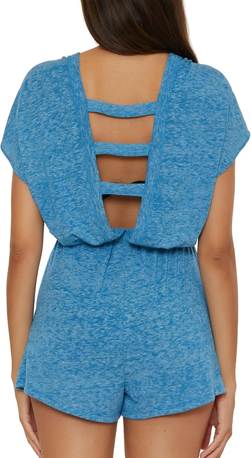 BECCA womens Beach Date Romper, V-neck, Casual, Beach Cover Ups for Women