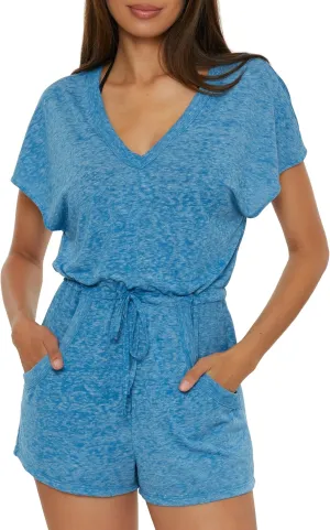 BECCA womens Beach Date Romper, V-neck, Casual, Beach Cover Ups for Women