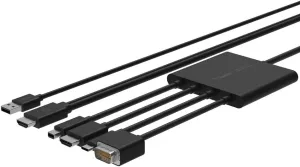 Belkin Multiport to HDMI Digital AV Adapter - HDMI/Mini DisplayPort/USB/VGA for Audio/Video Device, Projector, Monitor, Notebook - 7.87 ft - 1 x Mini DisplayPort Male Digital Audio/Video, 1 x HD-15 Ma