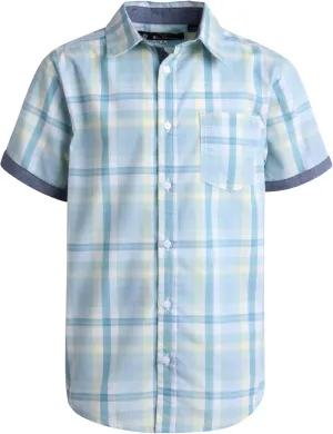 Ben Sherman Boys' Shirt - Short Sleeve Woven Button Down Shirt - Kids' Casual Collared Shirt for Boys (8-18)
