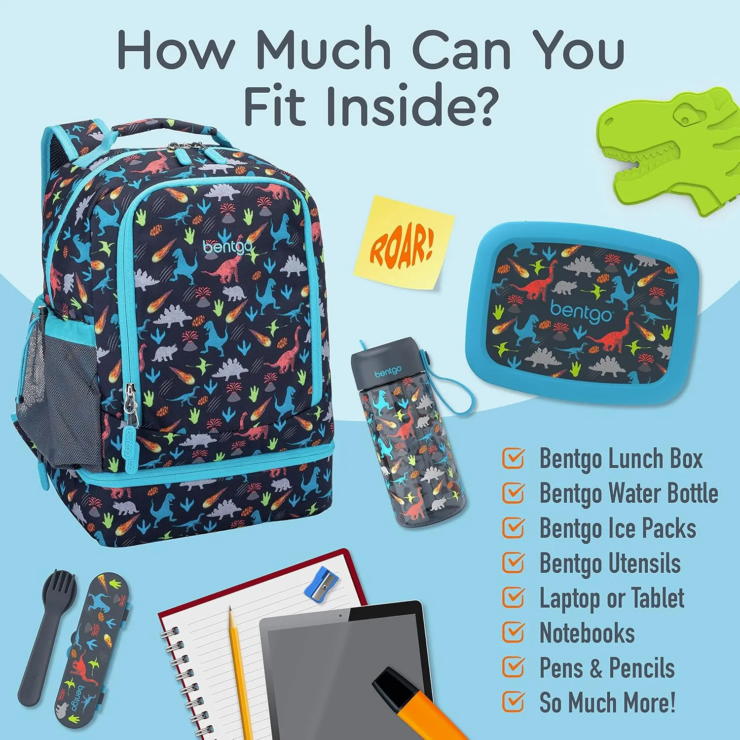 Bentgo Kids Prints 2-in-1 Backpack & Insulated Lunch Bag