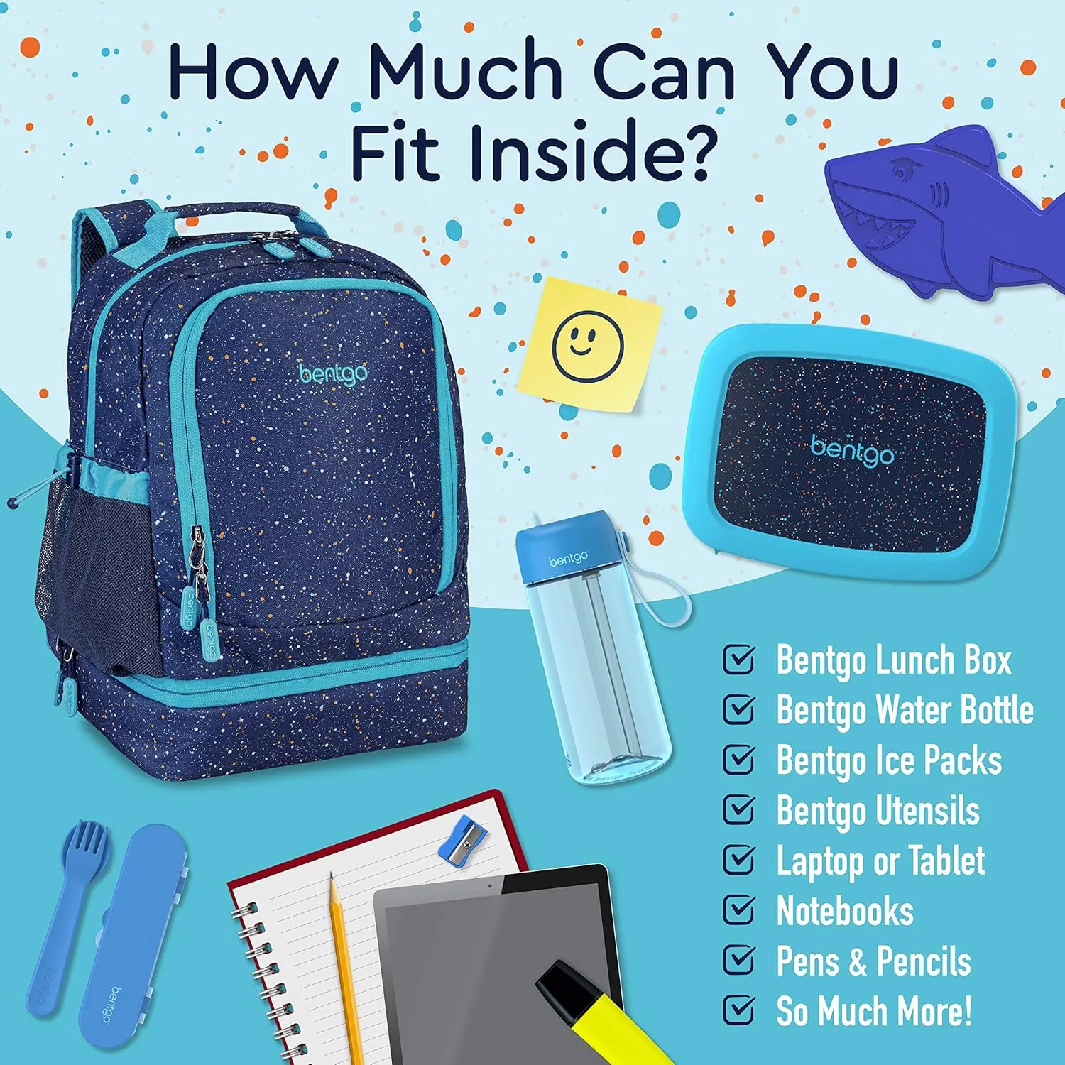 Bentgo Kids Prints 2-in-1 Backpack & Insulated Lunch Bag