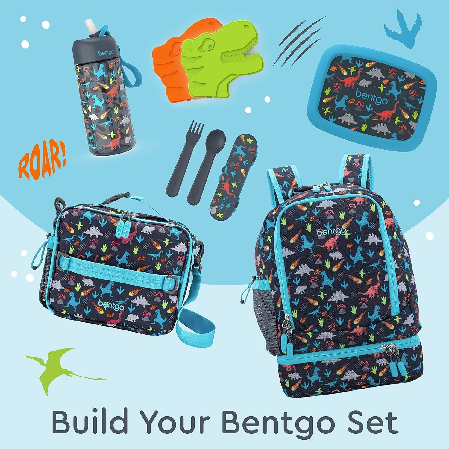Bentgo Kids Prints 2-in-1 Backpack & Insulated Lunch Bag