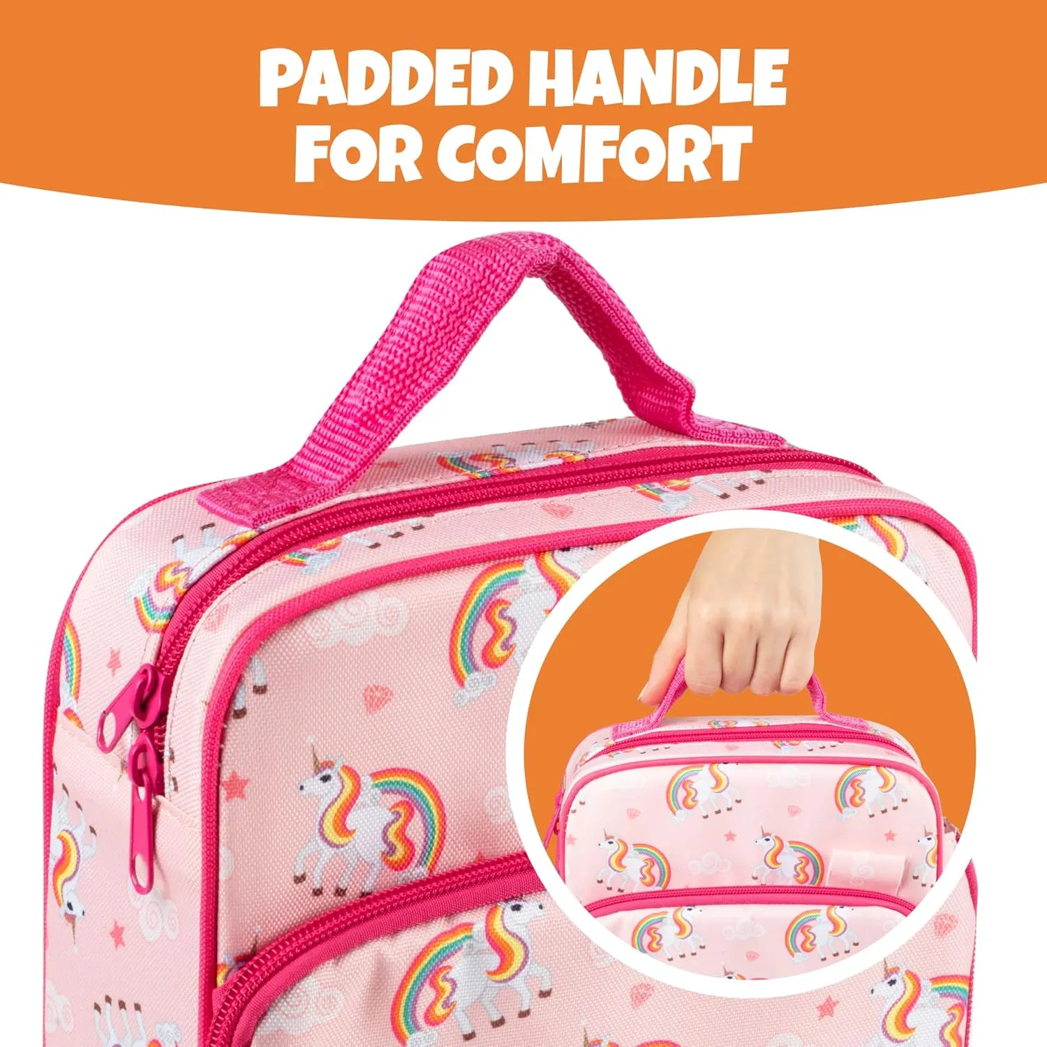 Bentology Lunch Box for Kids - Girls and Boys Insulated Lunchbox Bag Tote - Fits Bento Boxes