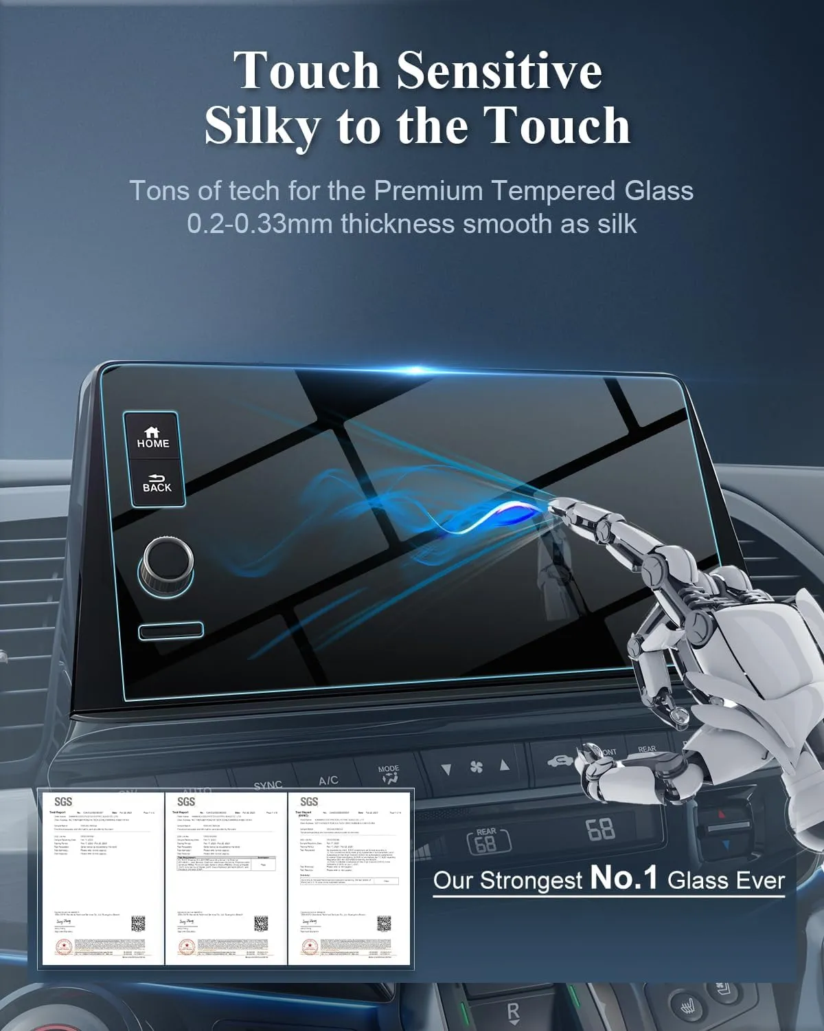 BIBIBO 3Pcs for 2025 Honda Odyssey Screen Protector 2025 Honda Odyssey (Touring/Elite) 9"Navigation Display& 12.8 Inch Rear Entertainment Screen [Anti Glare& Scratch Ultra-Clear] 2025 Honda Odyssey Accessories Odyssey 2025