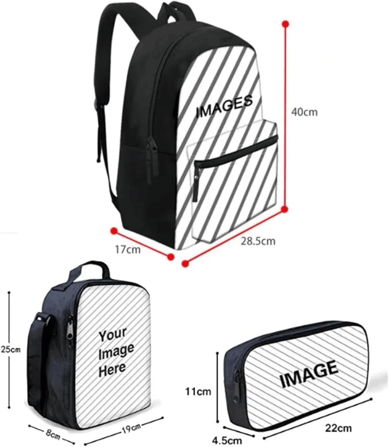 BIGCARJOB Kids School Backpack For Girls,Animal Cow Sunflower Bookbag for Kids Teens Middle School Animal Print Backpack for School Teens Kids Large Rucksack Schoolbags Set with Lunch Box Pen Bags