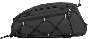 Bike Bag Rear Rack Saddle Bag Insulated Reflective Waterproof Rear Seat Bag for Bicycles Mountain Bike Cycling Travel Outdoor, Black