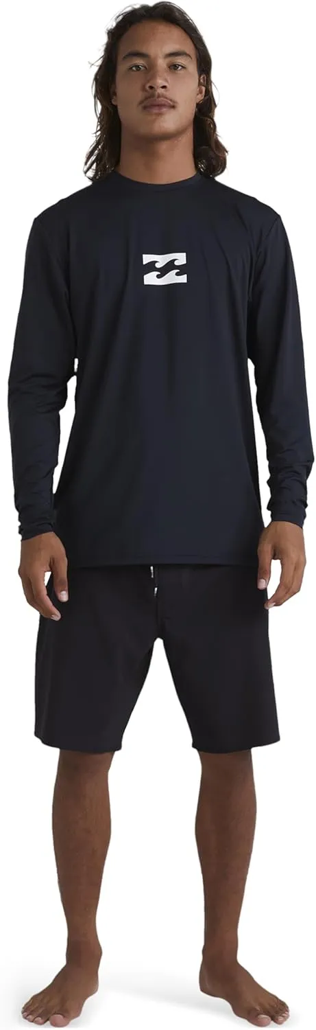 Billabong Men's All Day Wave Loose Fit Long Sleeve Rashguard 50  Uv Protection