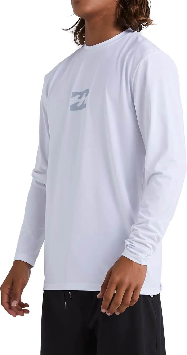 Billabong Men's All Day Wave Loose Fit Long Sleeve Rashguard 50  Uv Protection