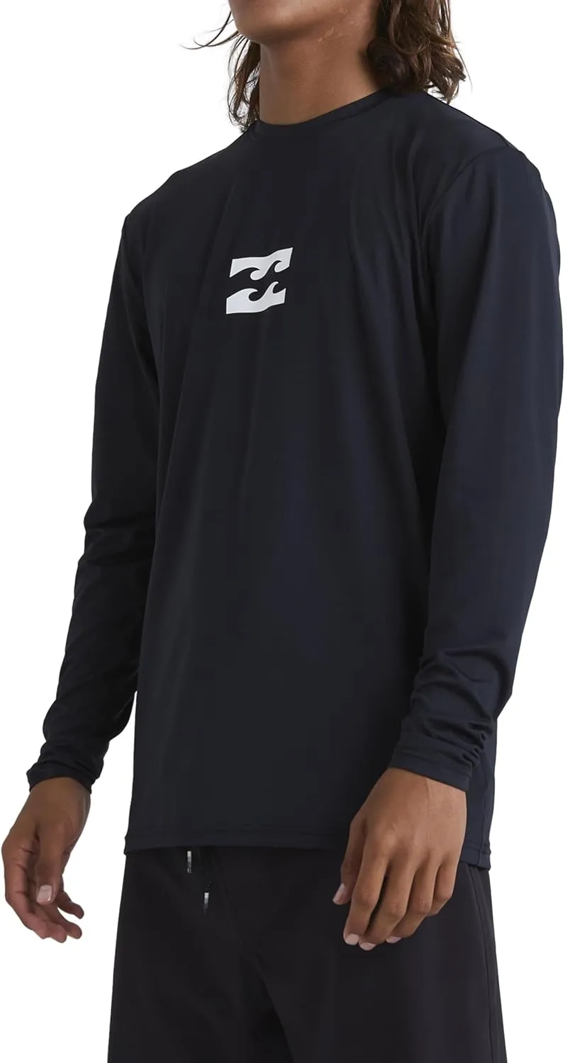 Billabong Men's All Day Wave Loose Fit Long Sleeve Rashguard 50  Uv Protection