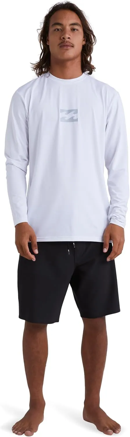 Billabong Men's All Day Wave Loose Fit Long Sleeve Rashguard 50  Uv Protection