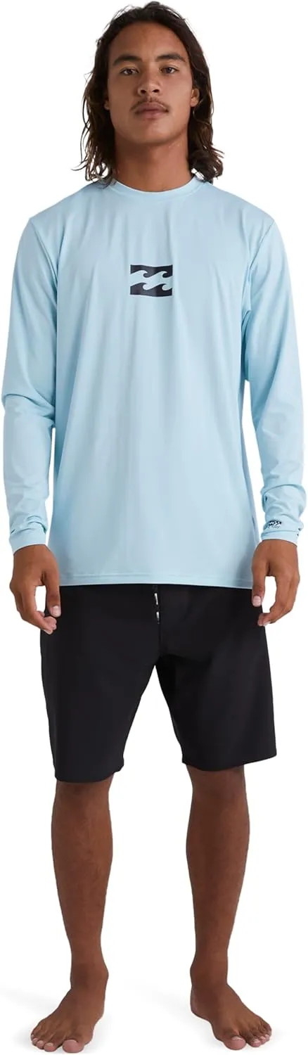 Billabong Men's All Day Wave Loose Fit Long Sleeve Rashguard 50  Uv Protection