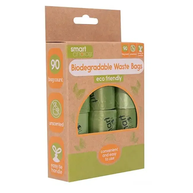 Biodegradable Doggy Waste Bags - Pack of 90