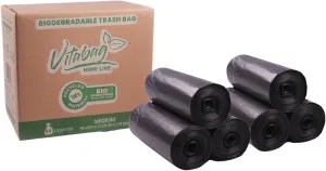 Biodegradable Home Line Trash Bag | Can Liner | 13 GALLONS Tall Kitchen Trash Bag | Eco Friendly | 100% Made from Recycled Product | Super Strong, No Spills | 90 Count.