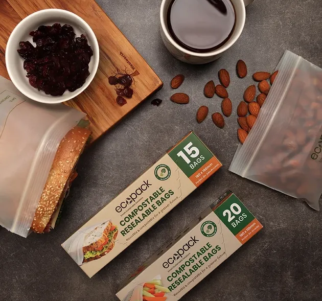 Biodegradable Resealable Sandwich Bags