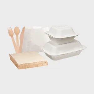 Biodegradable Takeaway Box Bundle