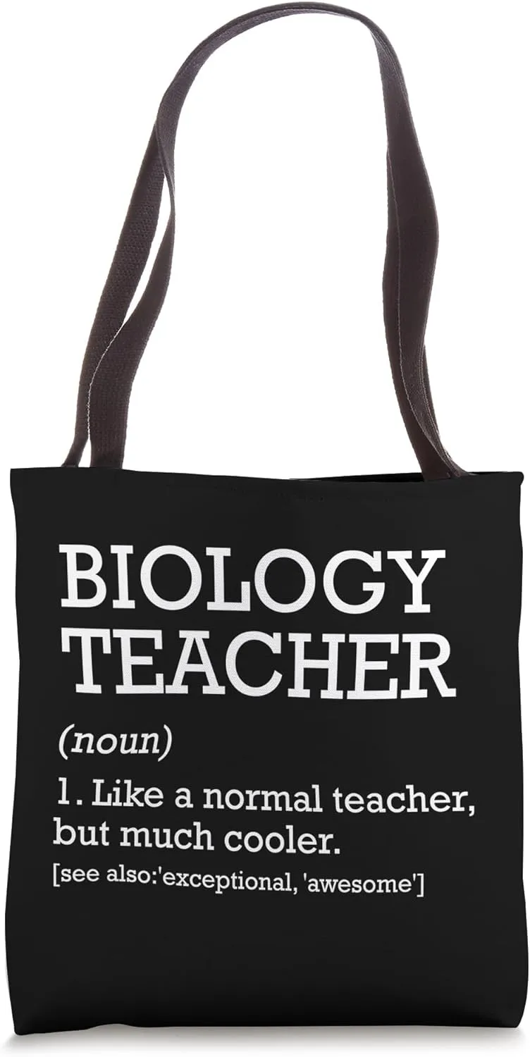 Biology Teacher Definition - Biology Teacher Back To School Tote Bag