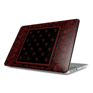 Black and Red Bandana MacBook Case, MacBook Air Case, MacBook Air 13 Case, MacBook Pro Case, MacBook Pro 14 inch Case