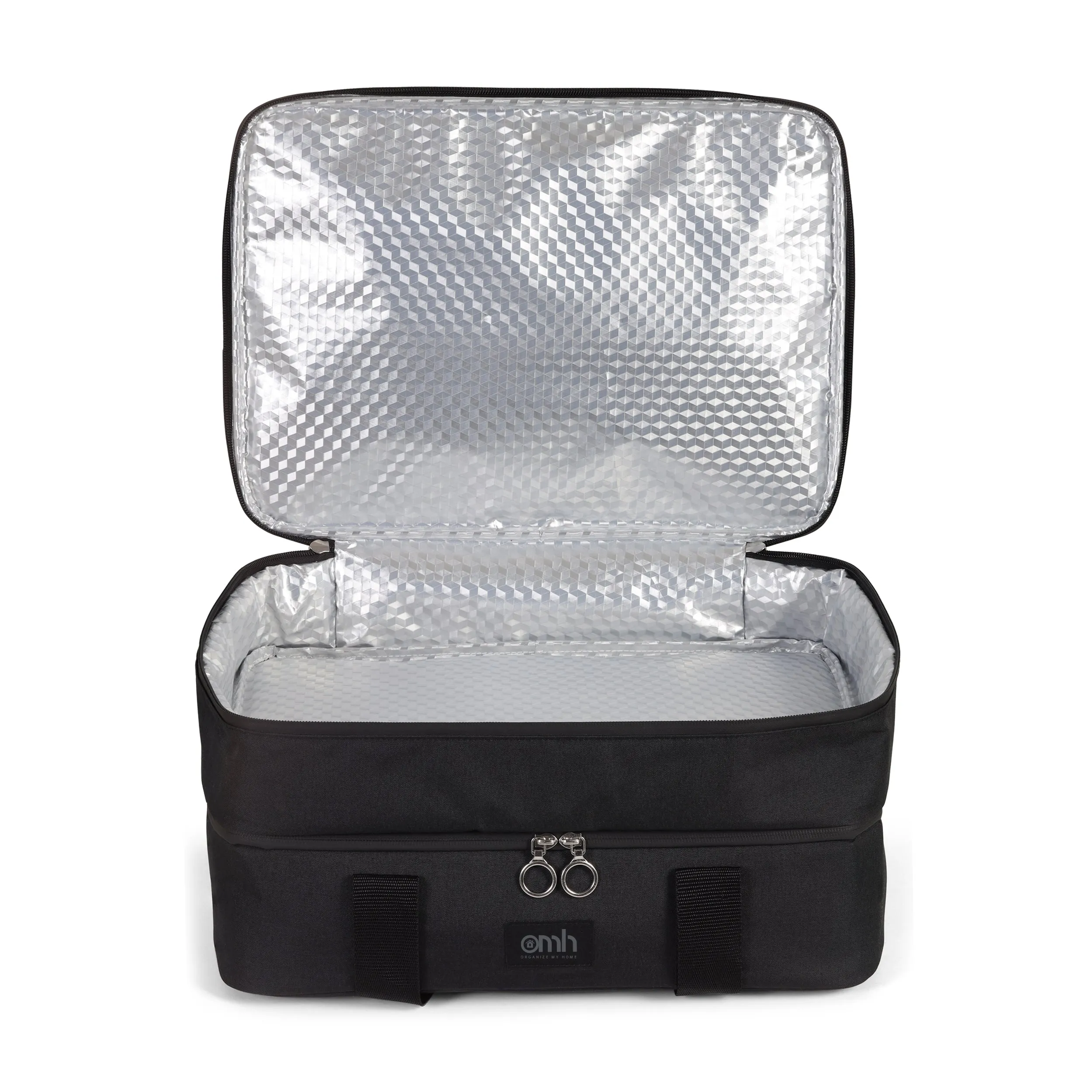 Black Double Decker Insulated Casserole Carrying Case