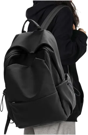 Black School Backpack Large Middle High School Book Bag for Boys Girls Elementary School Bag Back to School Bag for Teens 18" Mochila Escolar para Niños Adolescentes Gifts