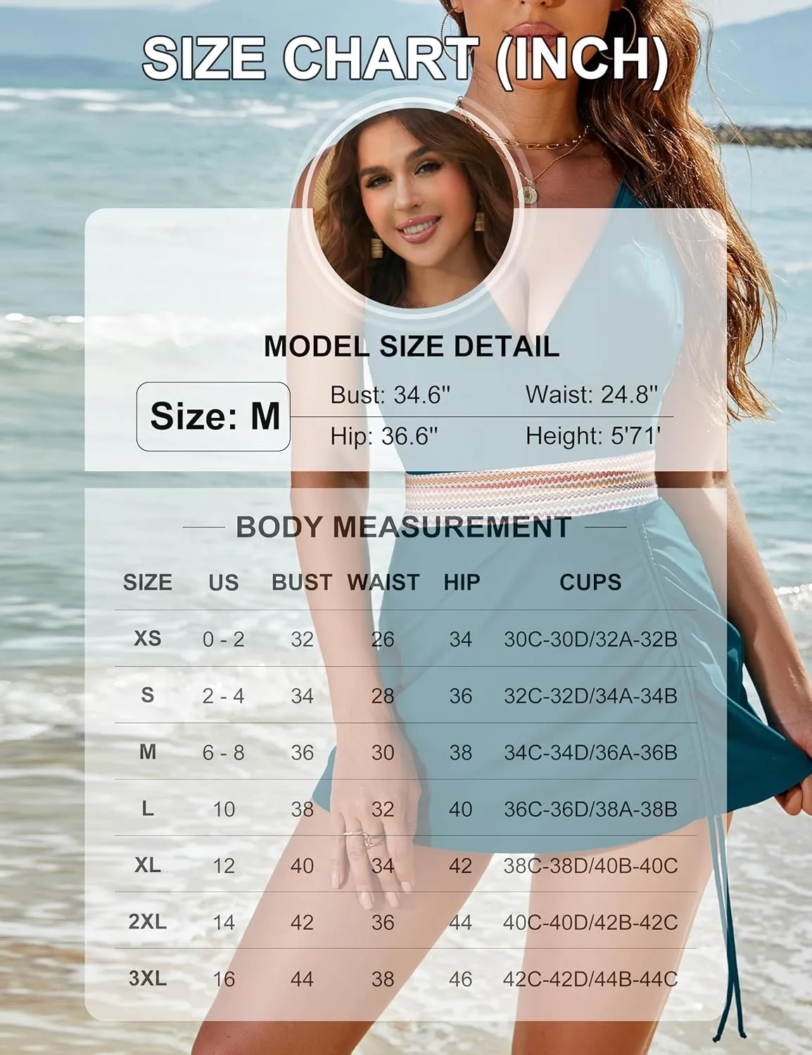 Blooming Jelly Women One Piece Swim Dress Tummy Control Swimsuits Slimming Color Block Drawstring Bathing Suit