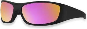 Bloomoak Super Dark Lens Black Polarized Sunglasses | Wrap Around Sport Sunglasses Unisex | UV400 | CAT 4 | For Photophobia
