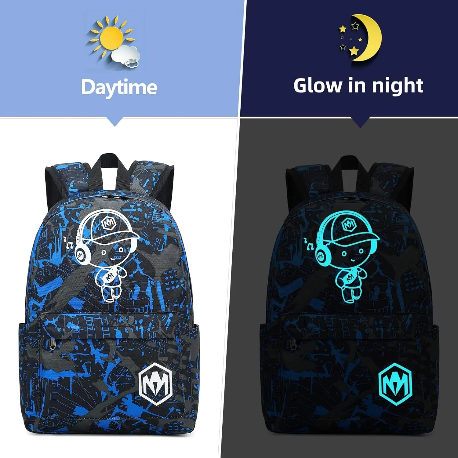 Bluboon Preschool Backpack Kids Kindergarten Backpack With Lunch Box School Book Bags for Elementary Primary Schooler