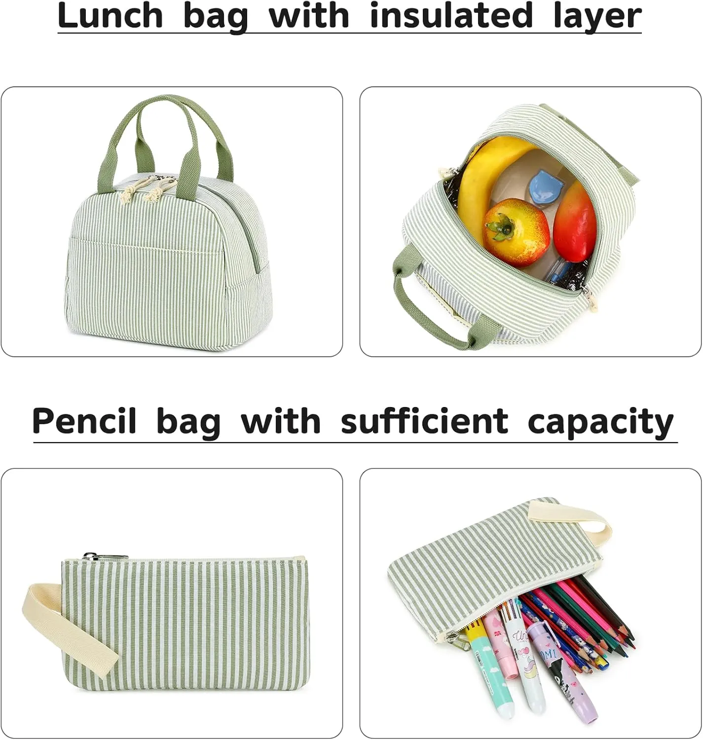 Bluboon School Backpack Teens Girls Boys Kids School Book Bags with Lunch Box Pencil Bag