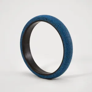 blue concrete and carbon fiber Round Ring