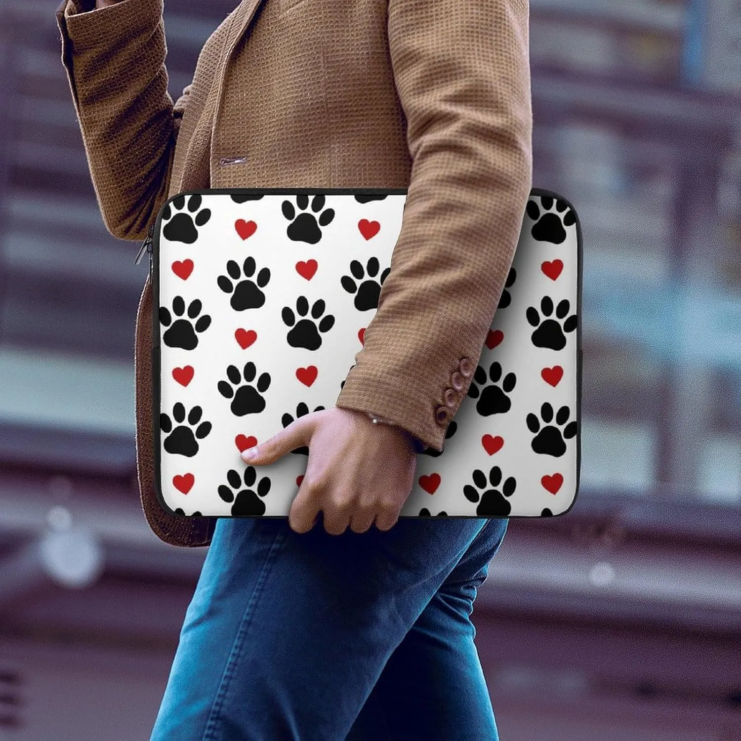 Blue Quaker Parrots All Print Hands Free Withdrawal Laptop Bag Unisex
