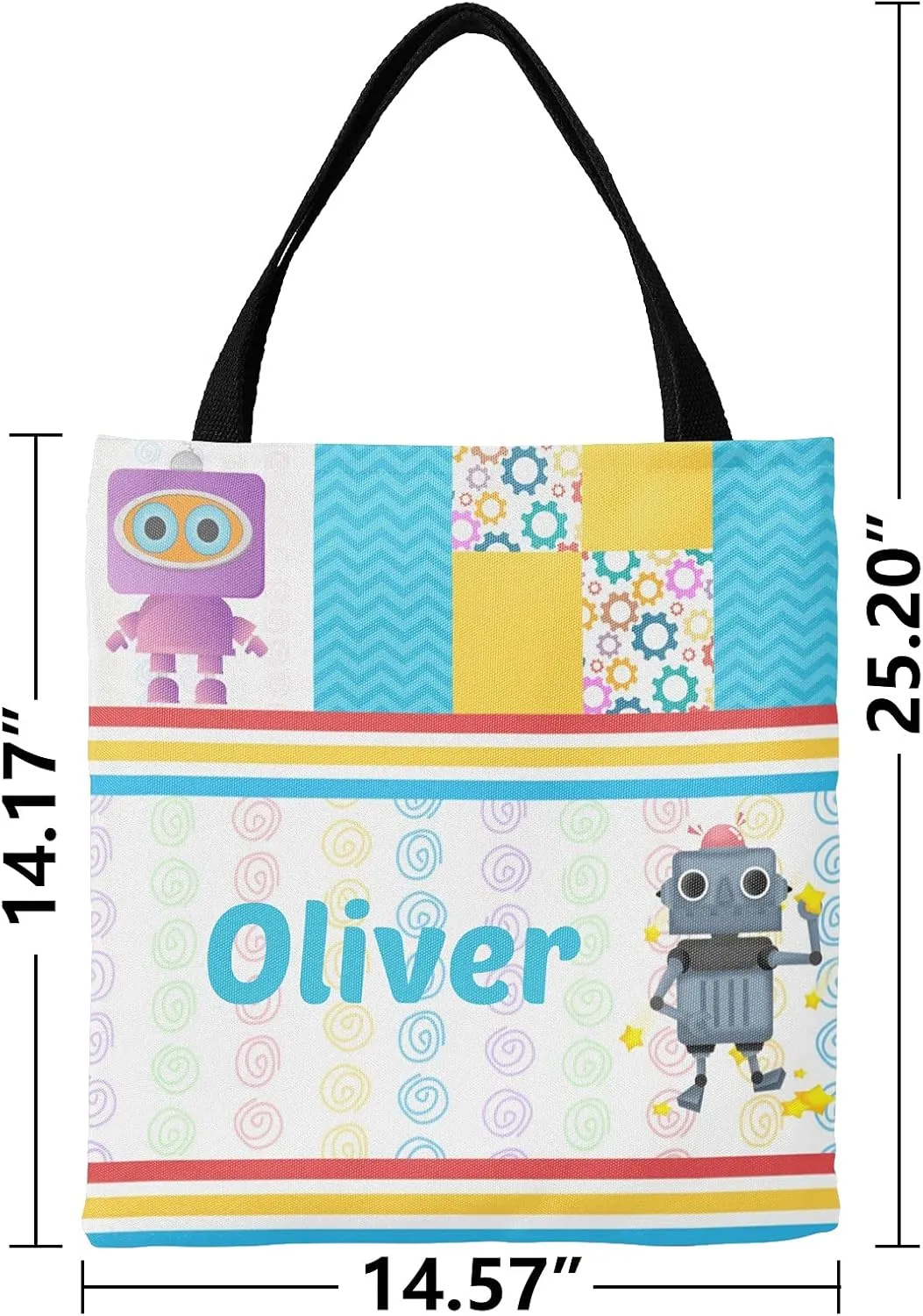 Blue Racing Car Personalized Canvas Tote Bags for Women Kids, Reusable Bags for Shopping,Travel,School Handbag Gift