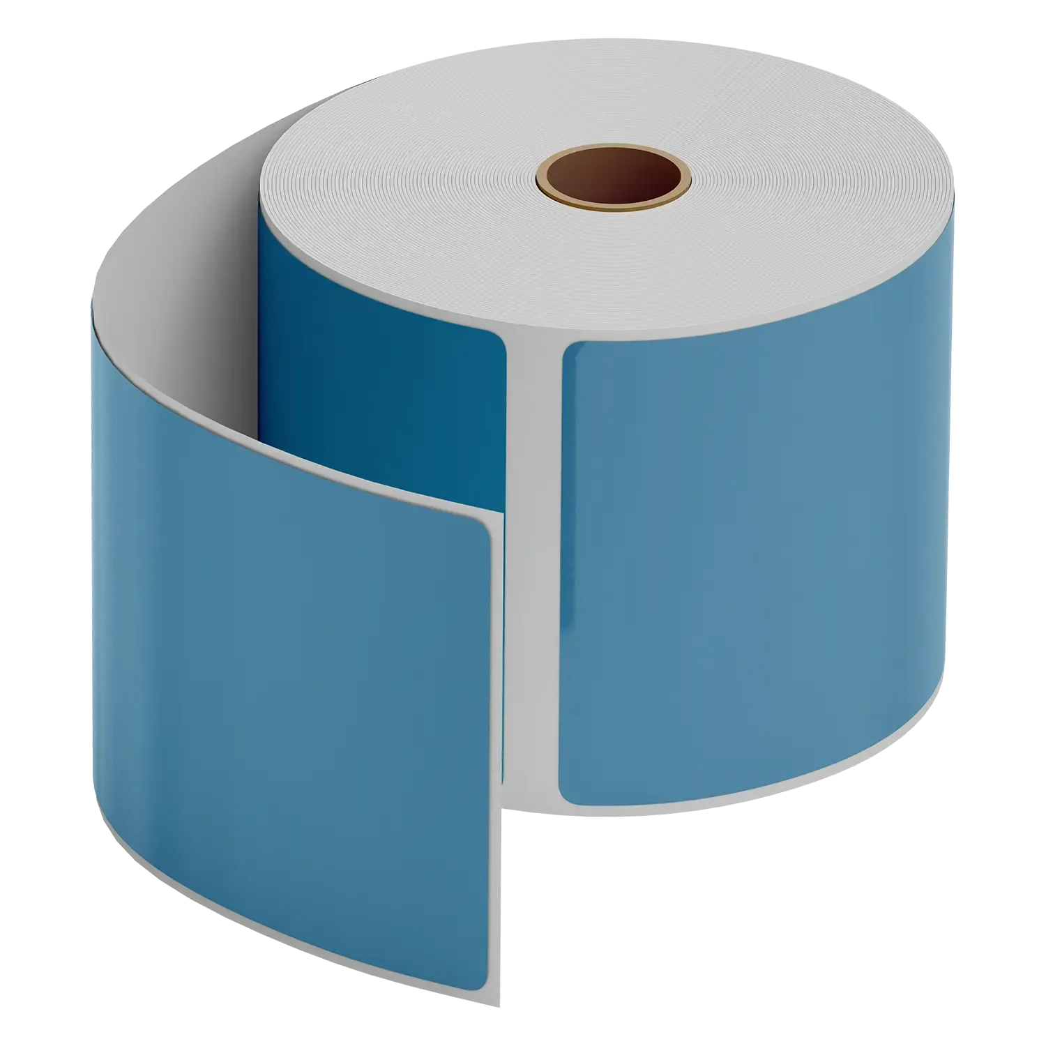 Blue Thermal Labels 4x6 Inch - Pack of 12