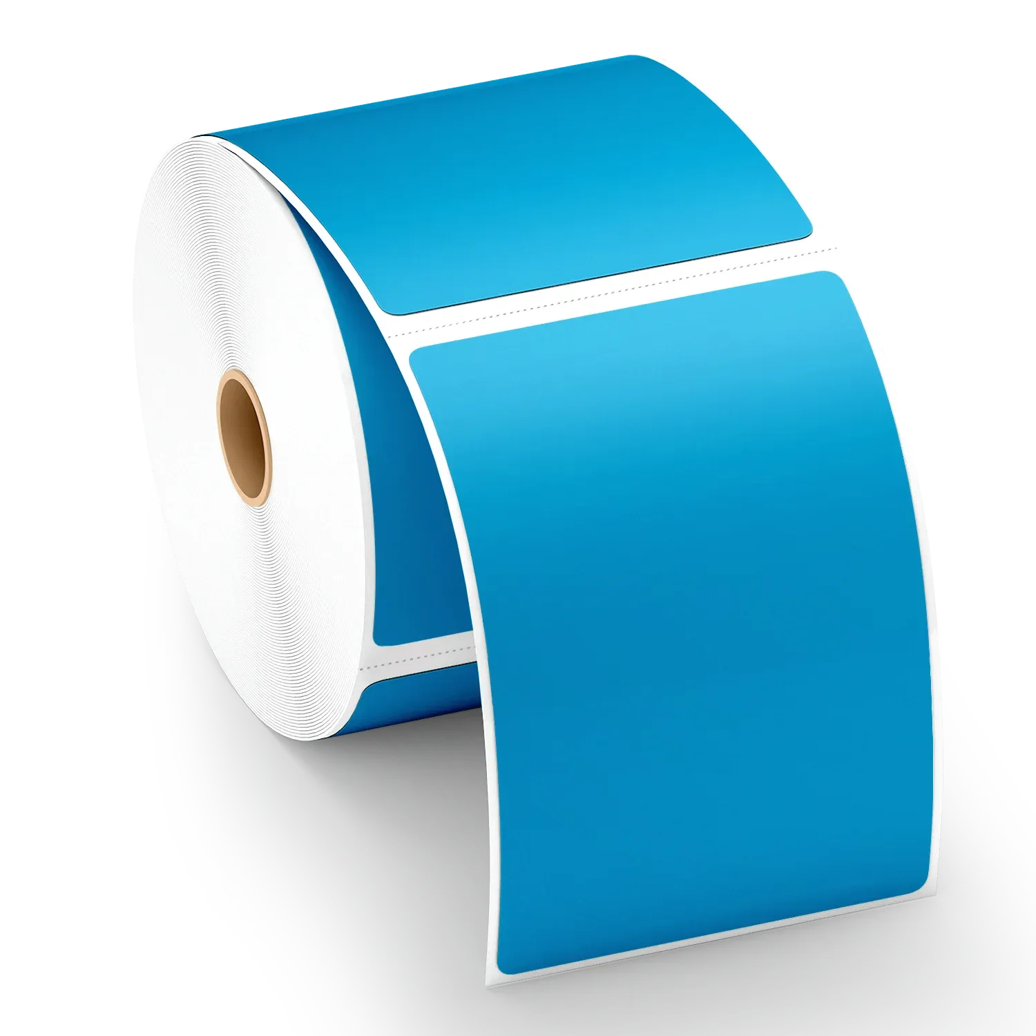 Blue Thermal Labels 4x6 Inch - Pack of 12