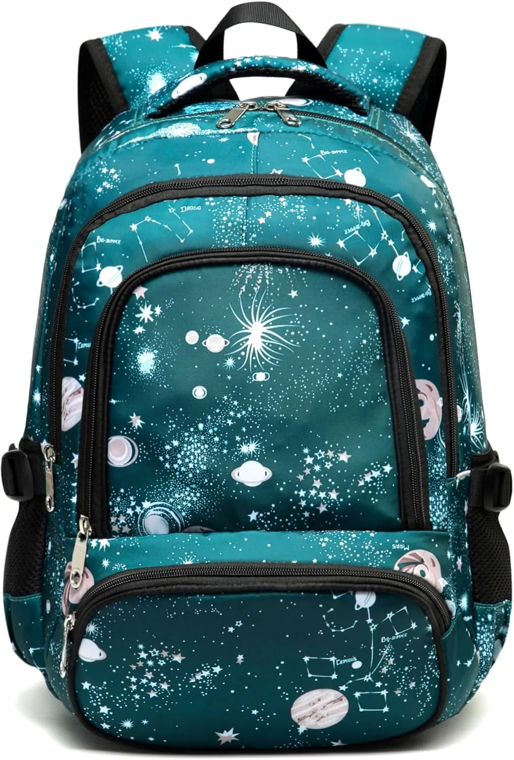 BLUEFAIRY Kids Backpack for Boys Girls School Bookbags for Elementary Primary Middle School Bags Book Bags for Teens Adolescentes Back to School Gifts Mochilas Escolares para Niñas Galaxy Cyan