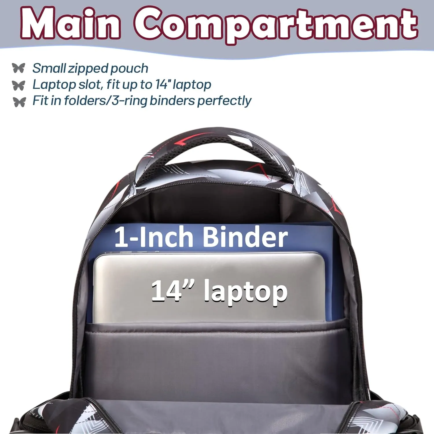 BLUEFAIRY Kids Backpack for Boys School Bookbags for Elementary Primary Middle School Bags Book Bags for Teens Adolescentes Childs Back to School Gifts Mochilas para Niños Aged 8-10 Geometric Grey