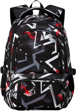 BLUEFAIRY Kids Backpacks for Boys Girls Elementary Primary Middle School Bookbags Back to School Bags for Childs Age 6-8 Mochilas Escolares para Niños Niñas 17 Inch Dark Black