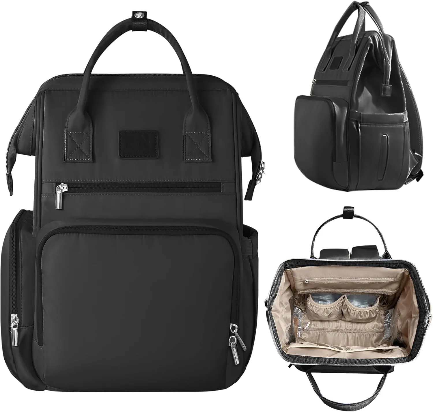 BN Diaper bag, Baby bag for mom,diaper bag backpack for women,Baby diaper bag, Diaper bags (Black, 20.5 Liters)
