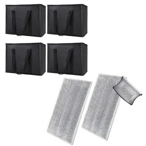 Bodaon 2PK Removable Hard Bottom for 16" W x 9" D Bag, X-Large Insulated Plate for Reusable Grocery Shopping Bags, Sturdy Supporter for Food Delivery Tote Cooler Bag, Catering for Doordash/Uber Eats