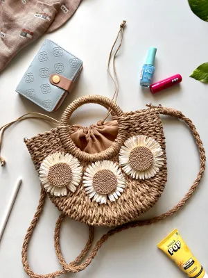 Bohemian Woven Detachable Shoulder Strap Summer Beach Bag