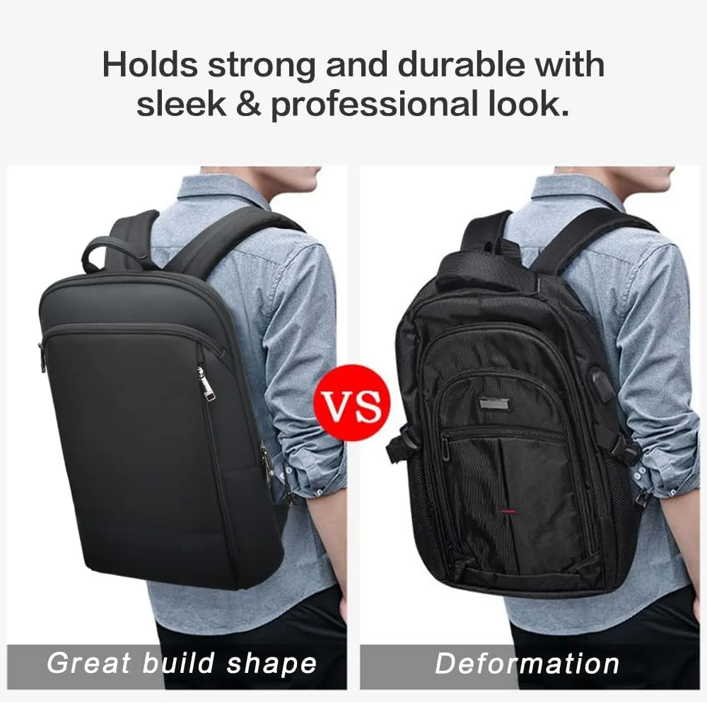 BOPAI 17 inch Super Slim Laptop Backpack Men&Women Anti Theft Backpack Waterproof College Backpack Travel Laptop Backpack for Men Business Laptop Backpack Casual Daypack for Men