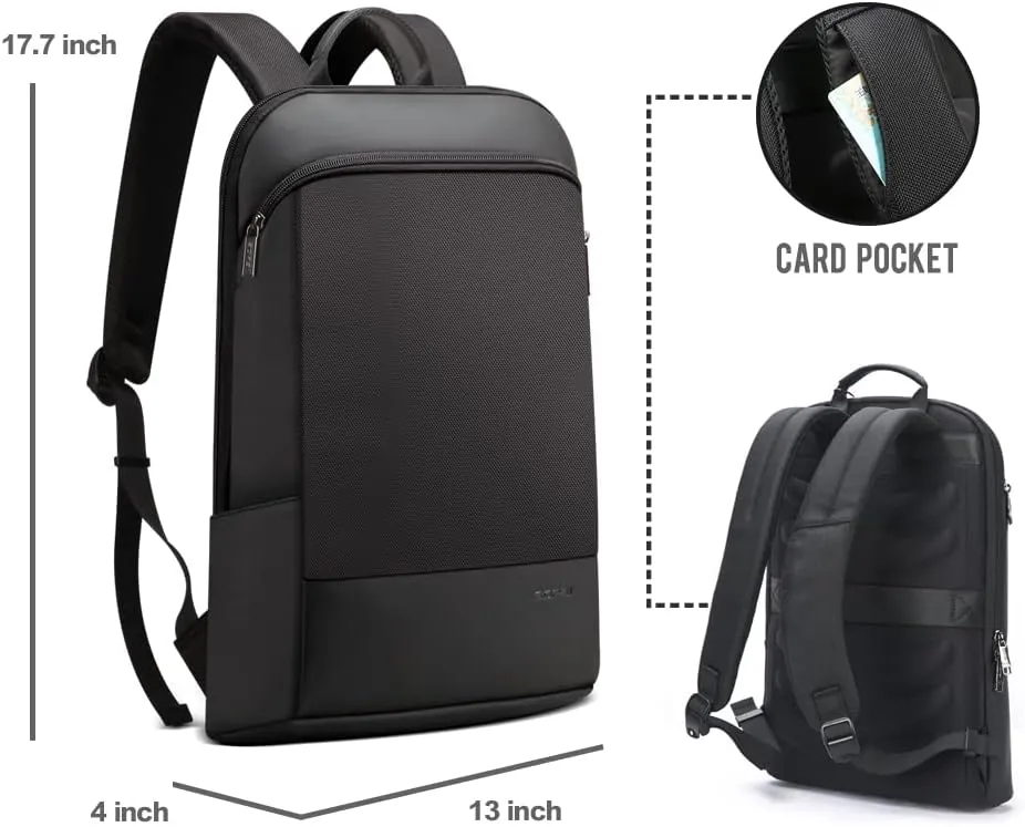 BOPAI 17 inch Super Slim Laptop Backpack Men&Women Anti Theft Backpack Waterproof College Backpack Travel Laptop Backpack for Men Business Laptop Backpack Casual Daypack for Men