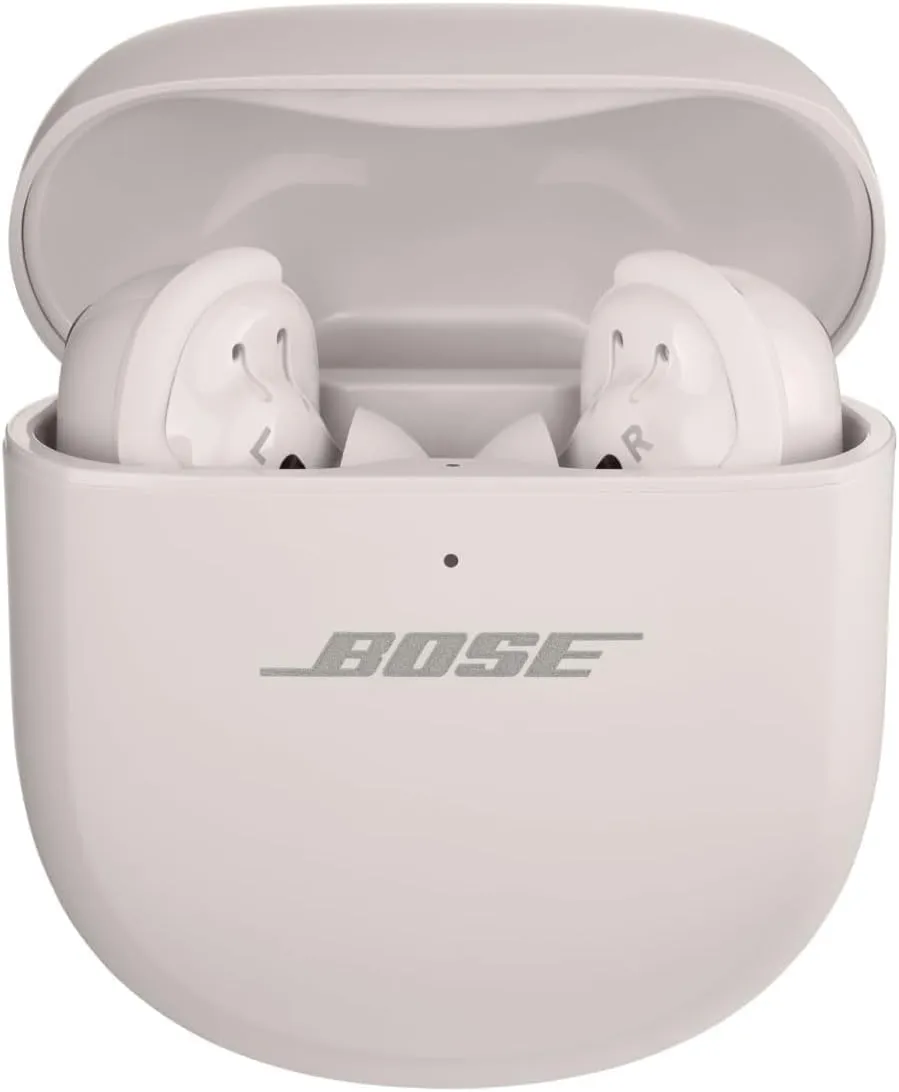 Bose QuietComfort Ultra Bluetooth Earbuds, Wireless Earbuds with Spatial Audio and World-Class Active Noise Cancellation, Deep Bass, Up to 6 Hours of Playtime, White Smoke