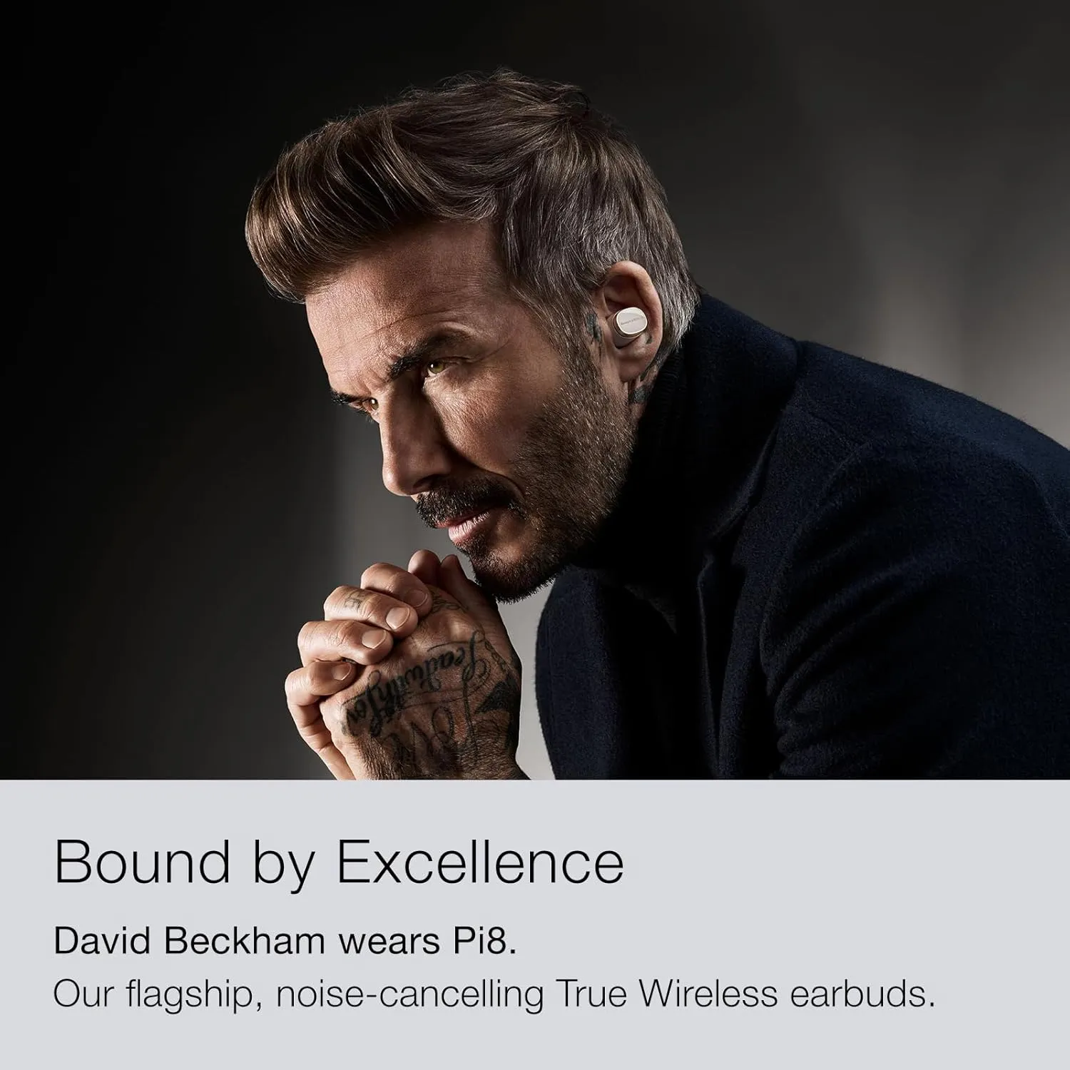 Bowers & Wilkins Pi8 Wireless Earbuds (Anthracite Black), in-Ear Bluetooth Earphones with Qualcomm Chipset & aptX Lossless, Active Noise Cancelling Earbuds, 3 Built-in Mics, 15-Min Quick Charging