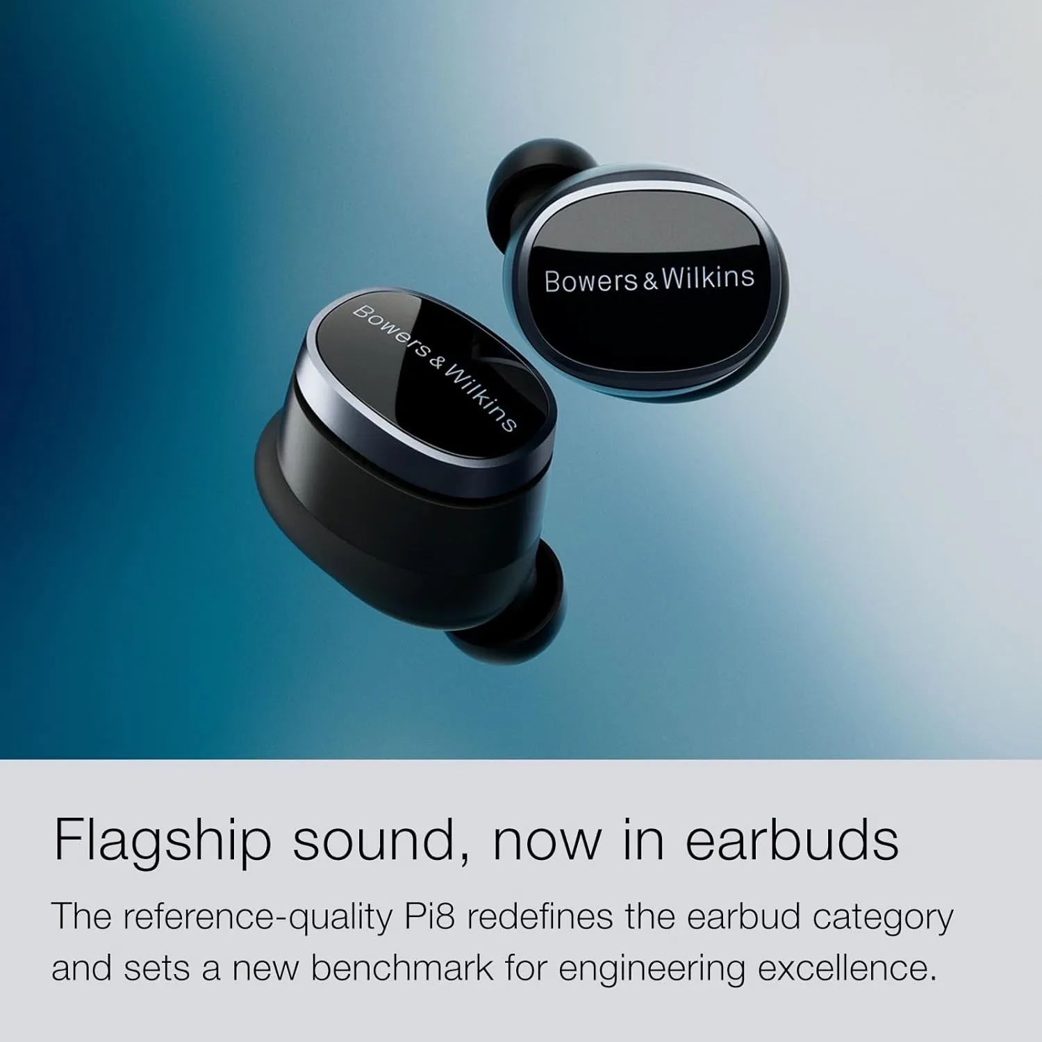 Bowers & Wilkins Pi8 Wireless Earbuds (Dove White), in-Ear Bluetooth Earphones with Qualcomm Chipset & aptX Lossless, Active Noise Cancelling Earbuds, 3 Built-in Mics, 15-Min Quick Charging