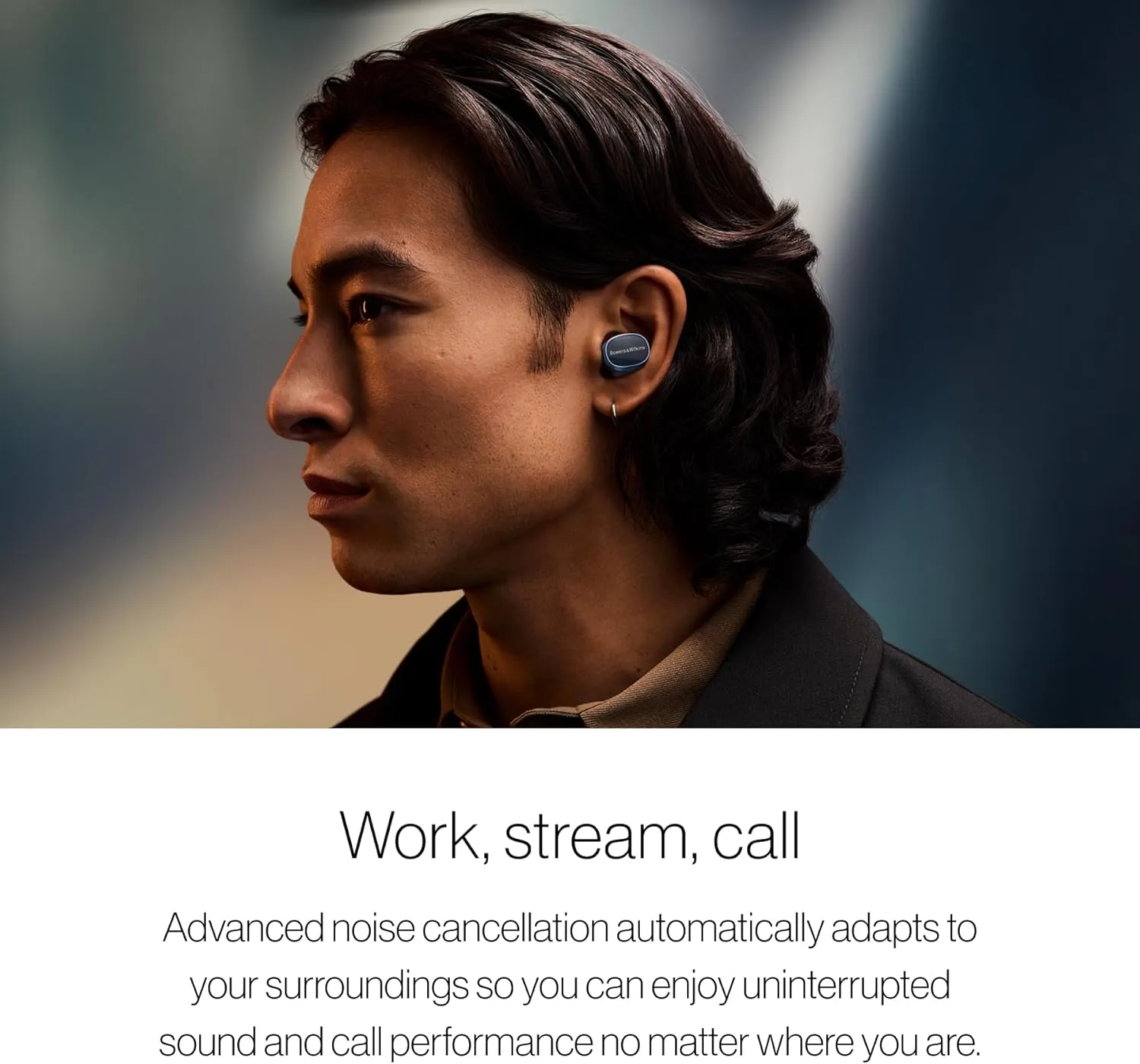 Bowers & Wilkins Pi8 Wireless Earbuds (Jade Green), in-Ear Bluetooth Earphones with Qualcomm Chipset & aptX Lossless, Active Noise Cancelling Earbuds, 3 Built-in Mics, 15-Min Quick Charging