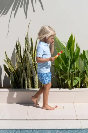 BOY UV T-SHIRT - SHORT SLEEVE - Fresh Blue