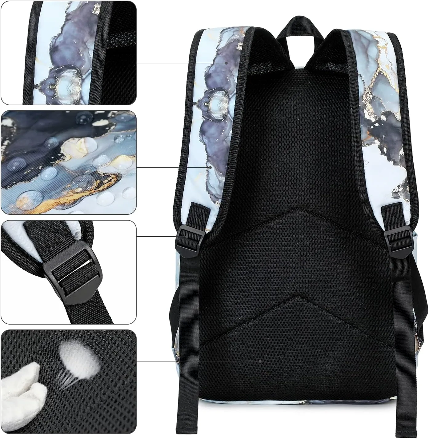 BTOOP Girls School Backpack Galaxy Schoolbag Laptop Bookbag Insulated Lunch Tote Bag Purse Teens Boys Kids