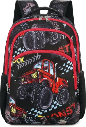 BTOOP Kids Backpack Boys Cute Monster Truck School Backpack Preschool Kindergarten Bookbags Nursery Daycare School Bags